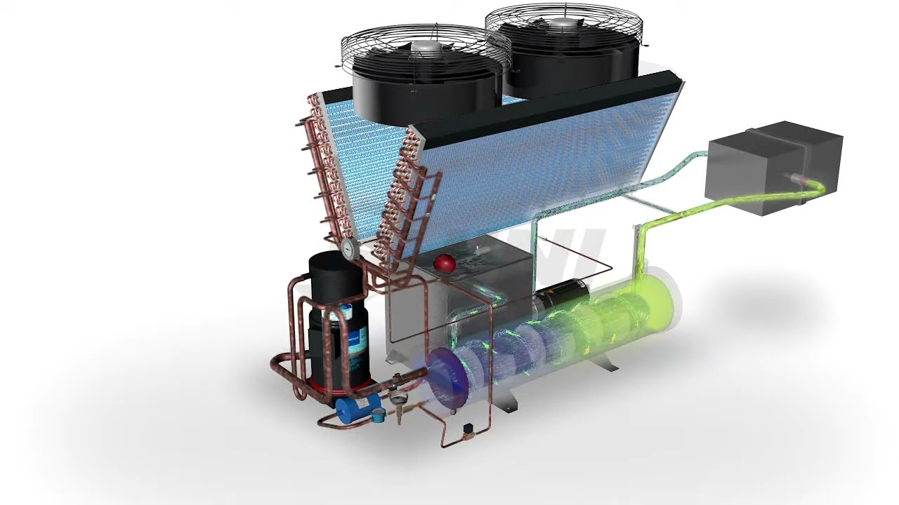 CHILLER ENFRIADO POR AIRE, CAP DE ENFRIAMIENTO 8.53 TR MARCA SHINI MODELO SIC-24A-R2-P