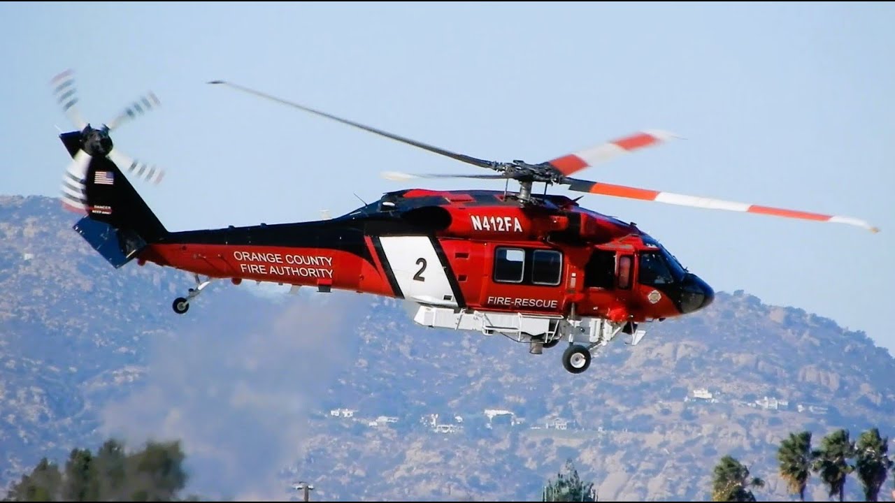 Palisades Fire S-70 Firehawk - CH-47 - S-61 Aircraft & Helicopters to Fight California Wildfires