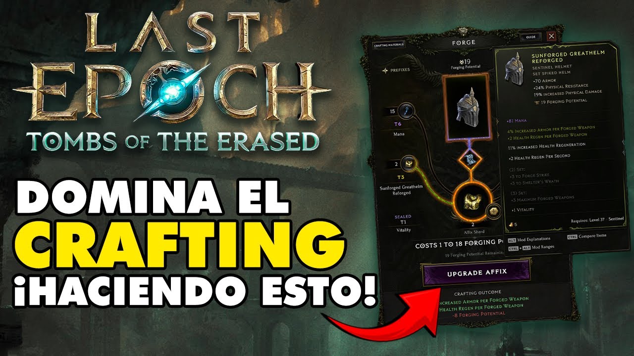 LAST EPOCH EN ESPAÑOL | ¡Vas a romper el ENDGAME, con esta GUIA de CRAFTEO! 🔥
