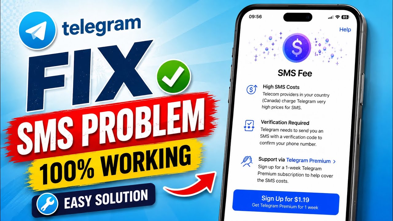 Как исправить проблему с получением SMS в Telegram (2026) | 100% рабочее решение для iPhone и And...
