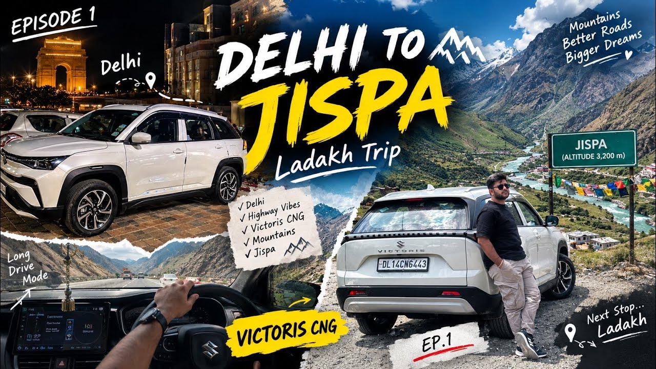 Delhi to Jispa in Victoris CNG 🚗 | Ladakh Road Trip Begins | EP. 1