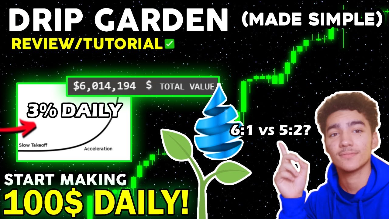 HOW TO MAKE 3% DAILY w/ DRIP GARDEN!.. Animal Farm Tutorial & Full Guide