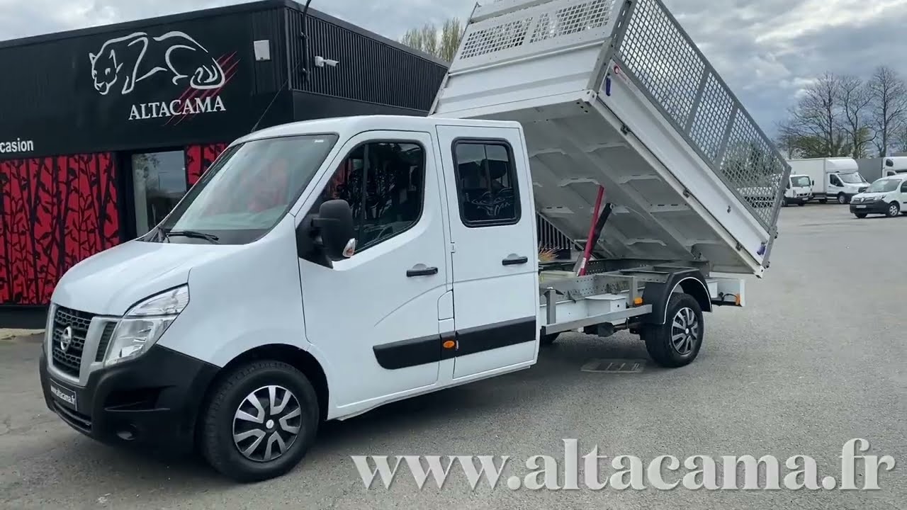 NISSAN NV 400 BENNE PAYSAGISTE DOUBLE CABINE 7 PLACES 165 cv Réf. 21088