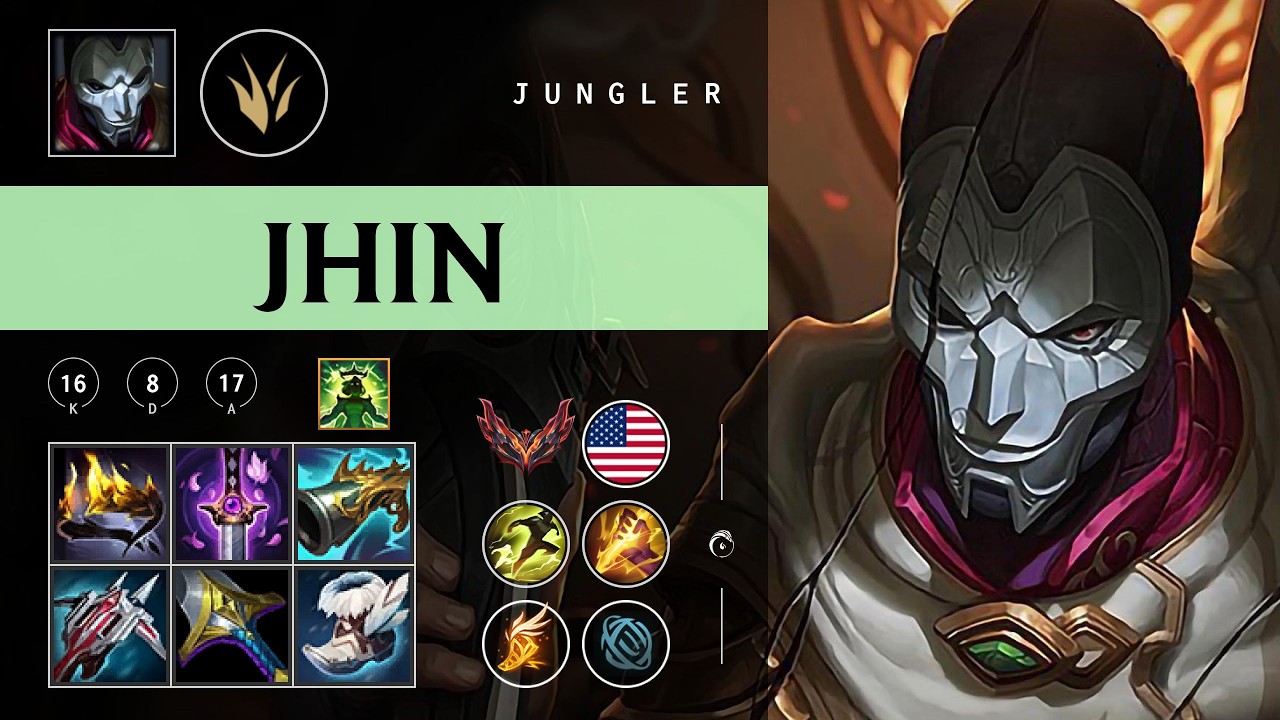 Jhin Jungle vs Nocturne - NA Grandmaster Patch 26.05