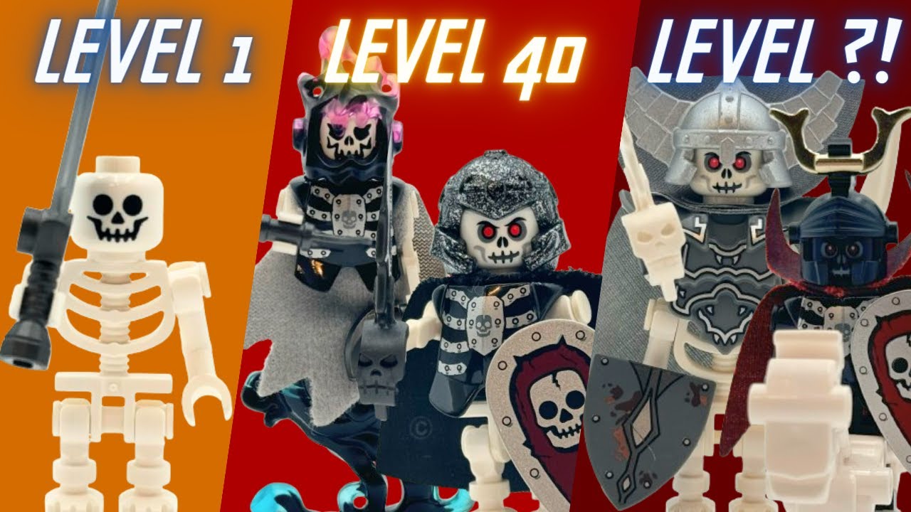 Building a custom LEGO CASTLE SKELETON Army!