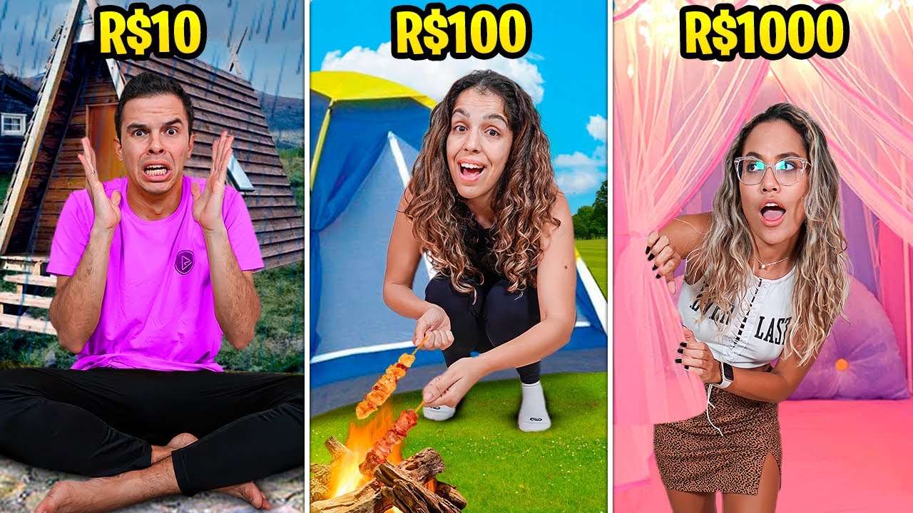 24 HORAS NO ACAMPAMENTO DE R$100, R$1.000 E R$10.000!