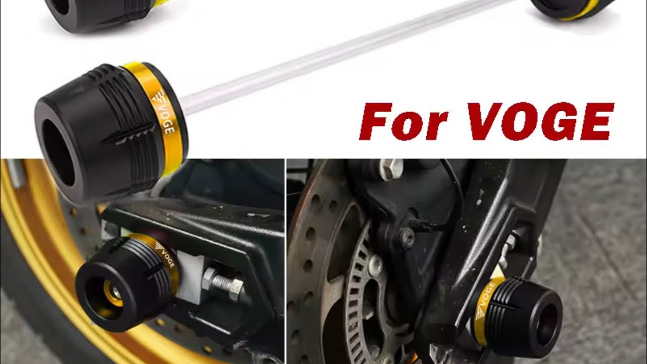 Voge ds525x ،Front and Rear Wheel Fork Frame Slider Protectorتركيب الحماية الأمامية والخلفية للموتور