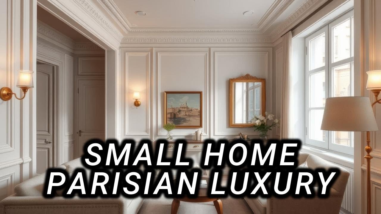 Parisian Elegance in a Small Home | Timeless Chic Living Room Design