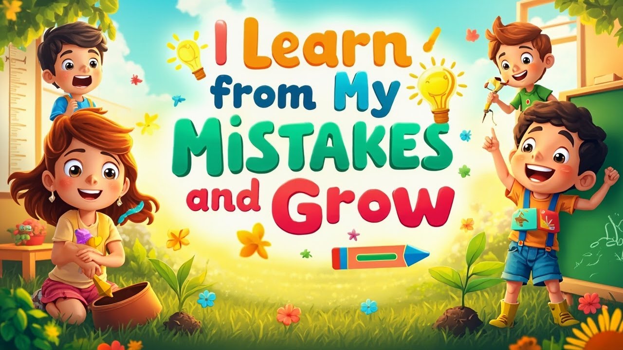Teaches confidence & perseverance ⭐ I Learn from My Mistakes and Grow🎶