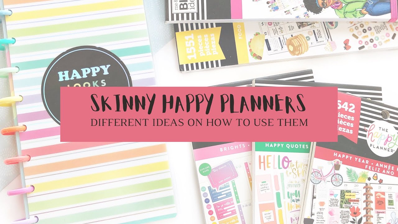 SKINNY HAPPY PLANNER // DIFFERENT IDEAS ON HOW TO USE IT