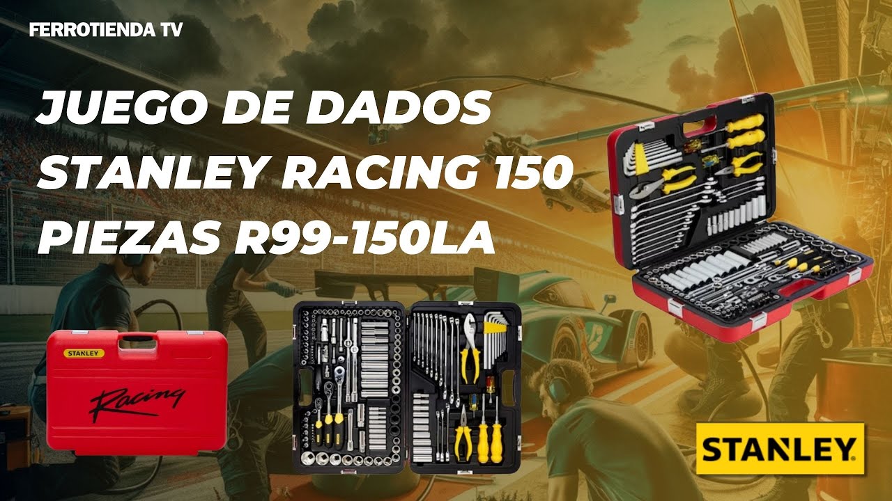 Juego de dados Stanley  Racing  150 piezas código (R99-150LA)