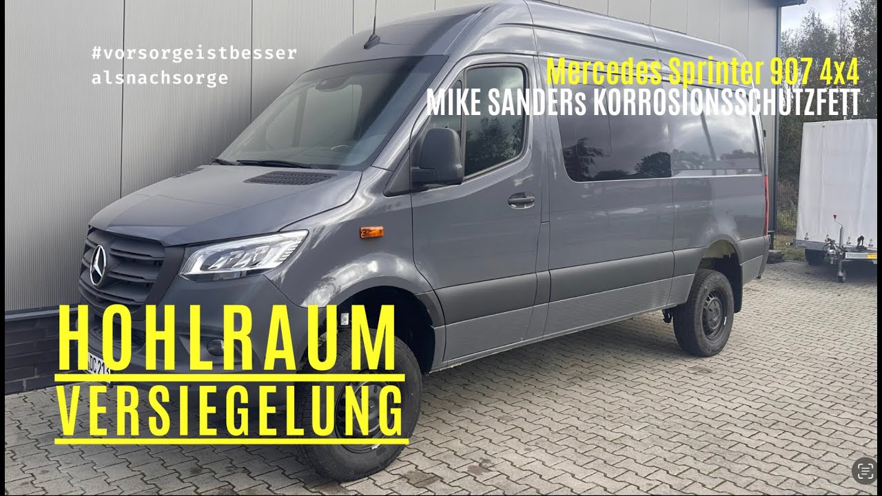 Mercedes Sprinter 4x4 907 Mike Sanders Hohlraumversiegelung & Unterbodenkonservierung Vanlife