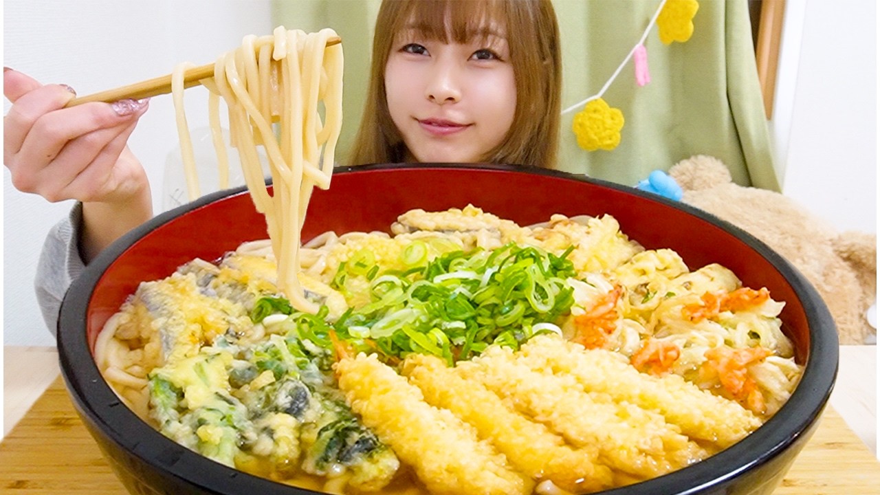 【大食い】天ぷらうどん10人前