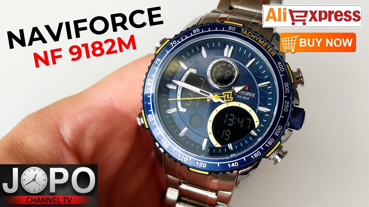 NAVIFORCE NF9182 Modern Dual-Time Watch│Naviforce Watch Review│Subtitles