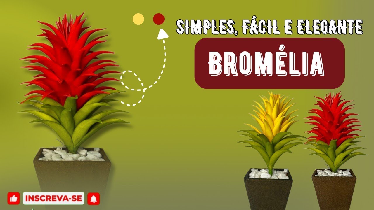 Bromélia: Uma Aula Terapêutica Que Transforma Materiais em Beleza. 