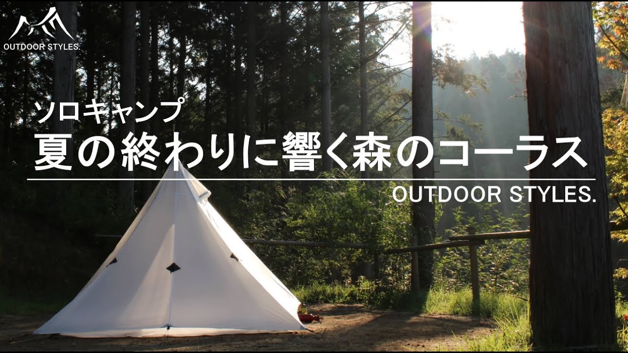 【ソロキャンプ】夏の終わりに響く森のコーラス（軽量ギアキャンプ）Light-Weight  Solo Camping with Khufu Sil / LOCUS GEAR