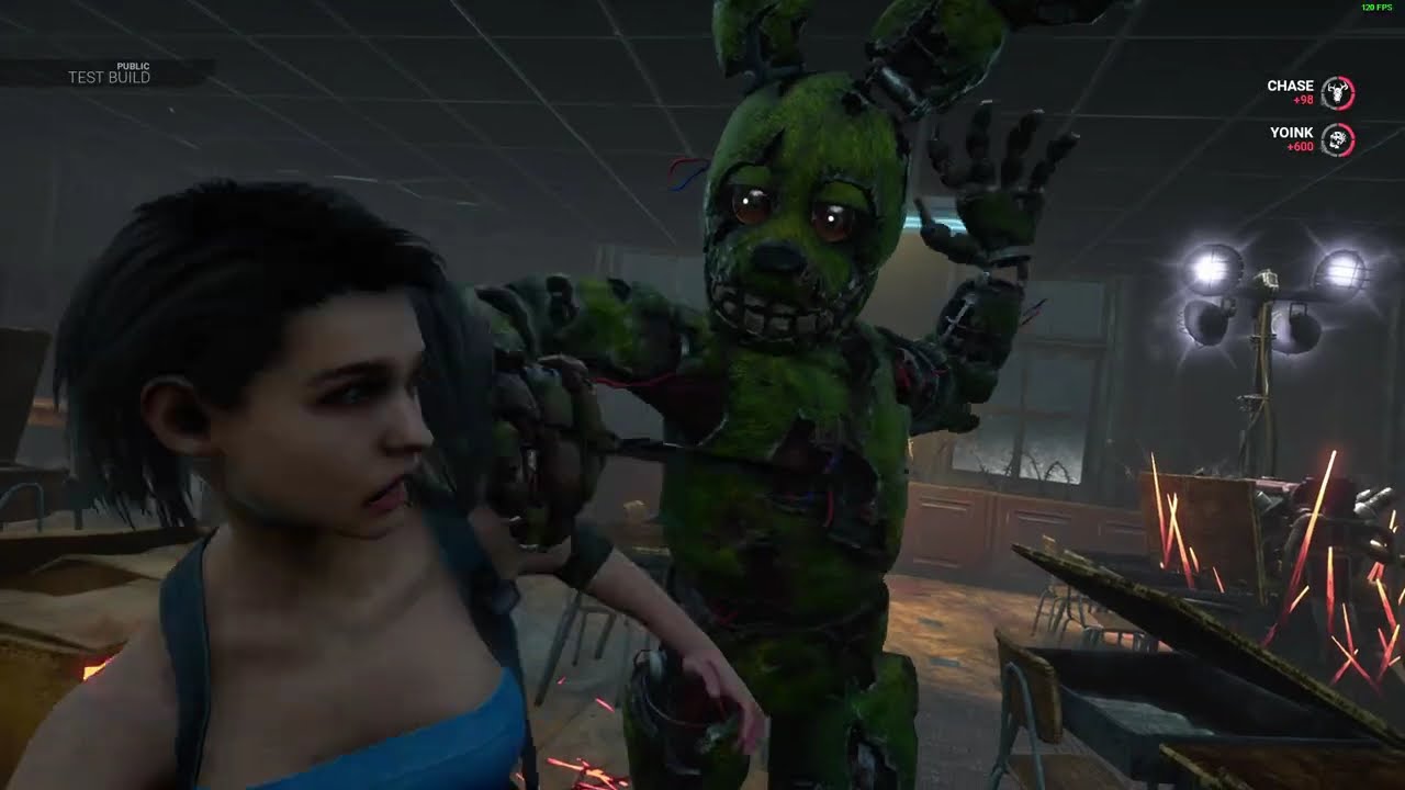 salty survivor gets folded by the new killer (THE ANIMATRONIC) DEAD BY DAYLIGHT