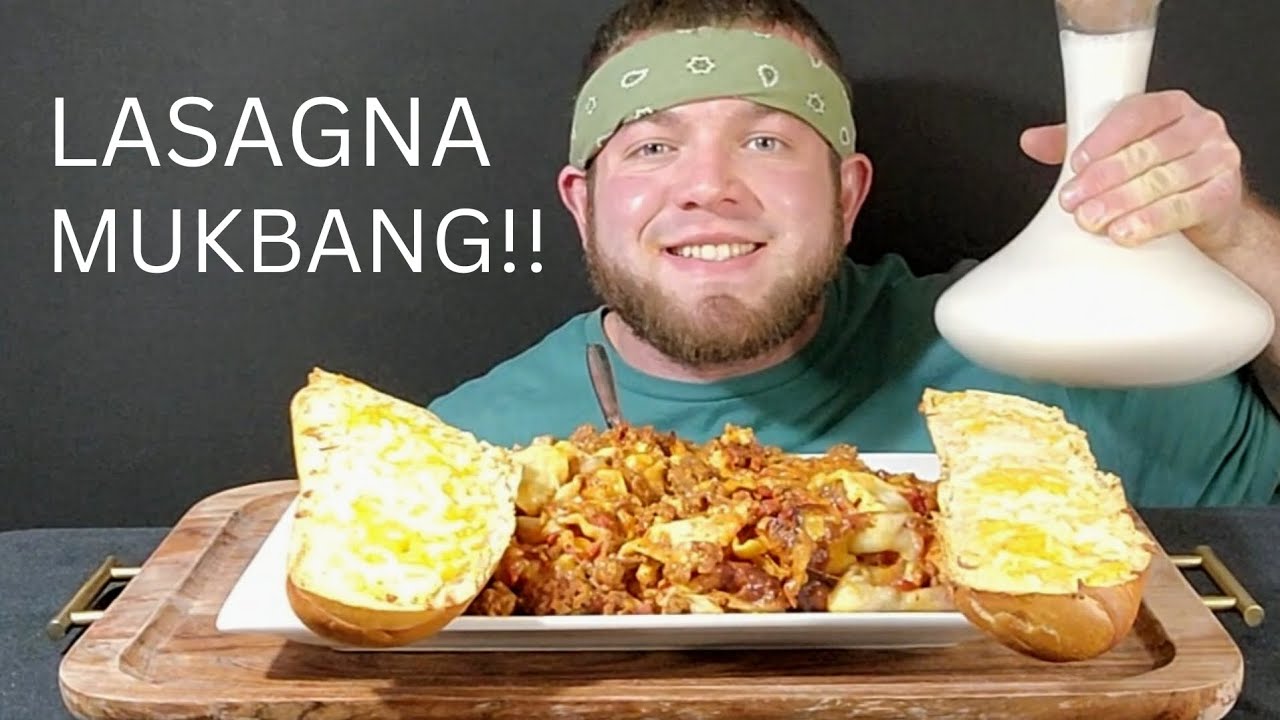WORLDS BEST LASAGNA MUKBANG!!!