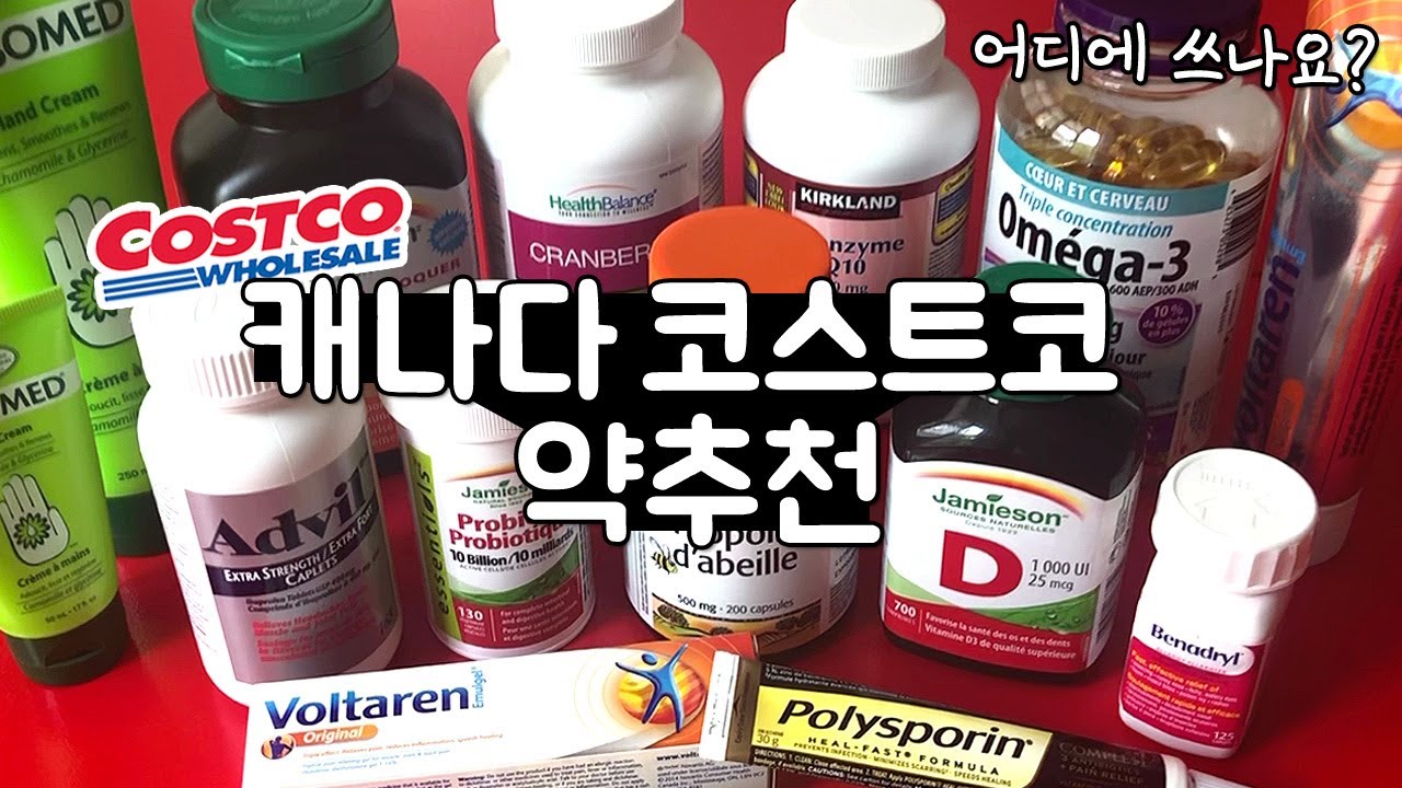 🇨🇦캐나다 코스트코 약 추천제품 💊필수비상약 영양제 어디에 쓰나요?
