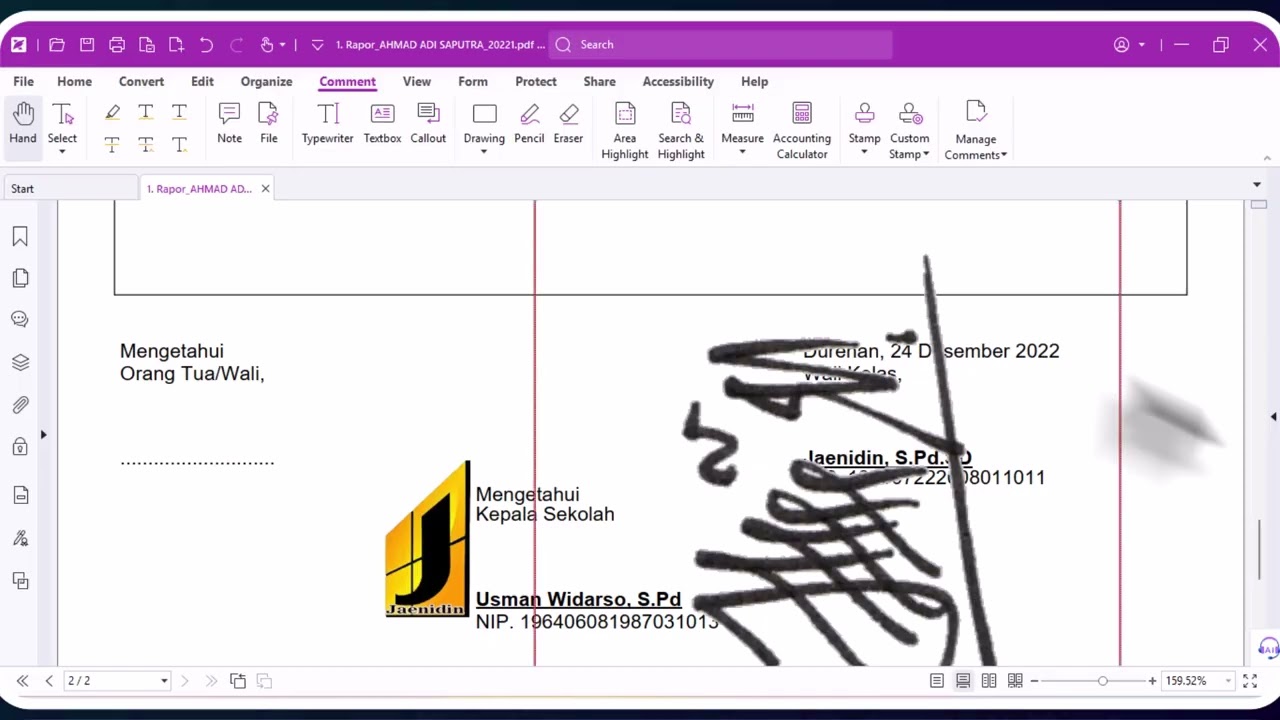 cara menambakan logo dan ttd di file PDF