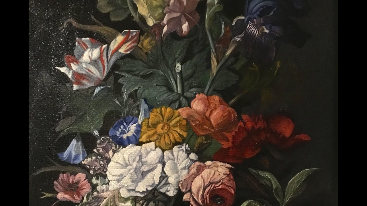 Speed painting of Rachel Ruysch's 