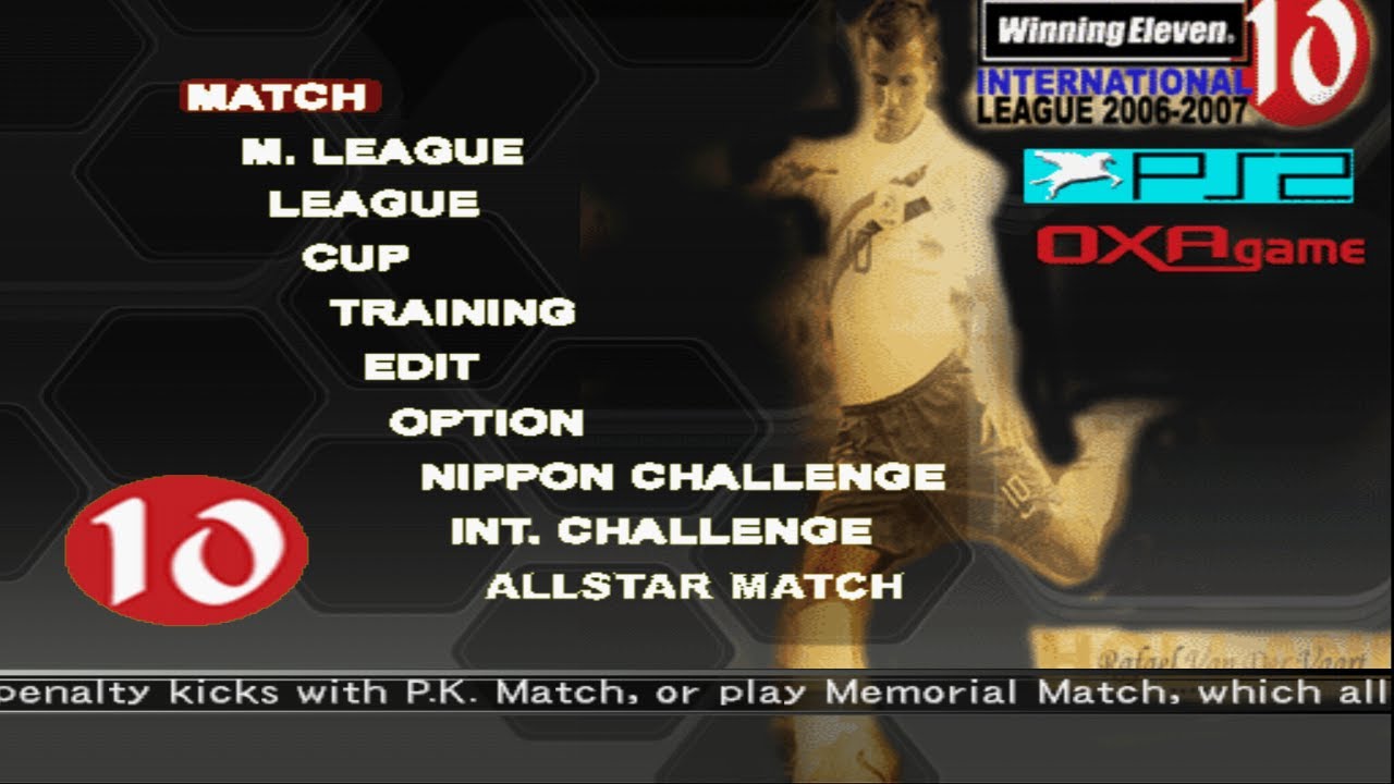 Winning Eleven 10 PS2 - International League 2006-2007 Most Wanted Final Edition