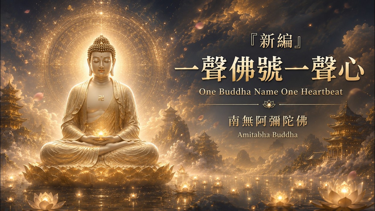 【新版一聲佛號一聲心】阿彌陀佛（Amitābha）四十分鐘淨化心靈最新版｜佛樂buddhist music ｜輕音楽享受系列｜音樂無界限｜原創音樂｜助眠音樂
