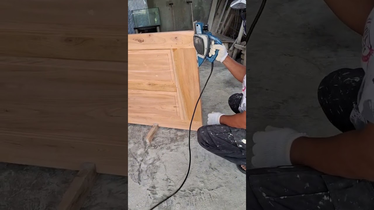 🪚 Baru pertama kali pegang mesin serut, hasilnya langsung memuaskan!