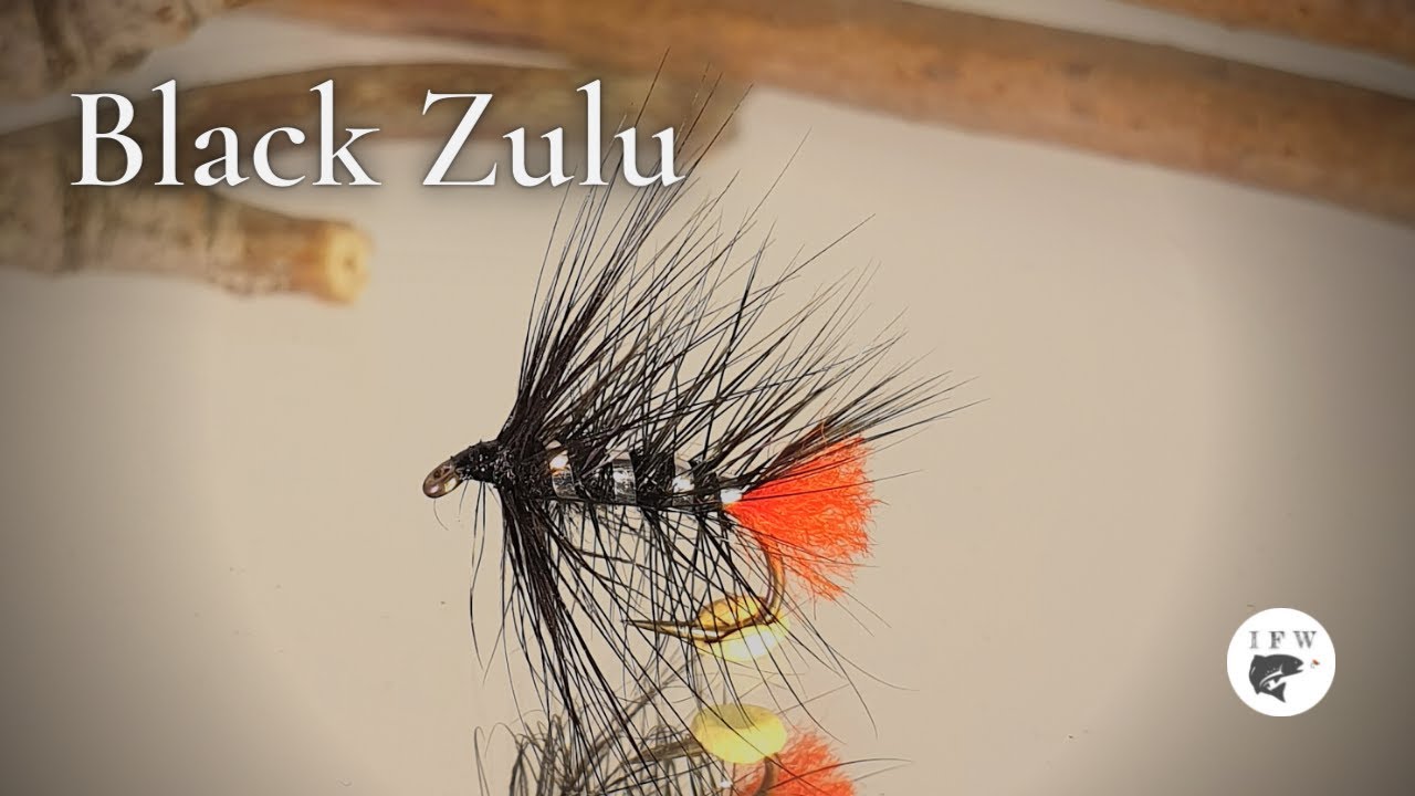 Tying a fly called Black Zulu Fly Tying tutorial | Ívar's Fly Workshop
