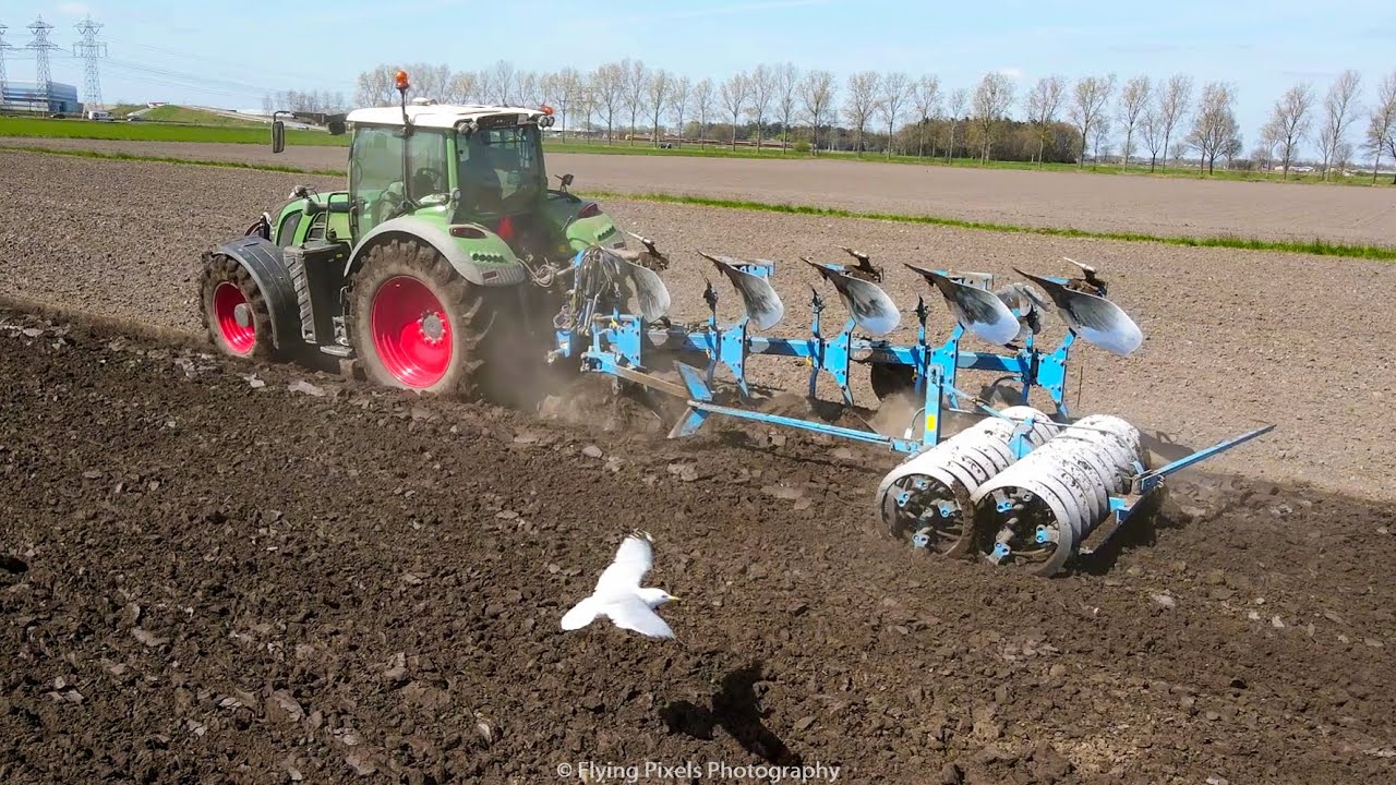 Ploegen | Ploughing | Pflügen | Plowing | Furrow press | Lemken Juwel 8 | VarioPack | Fendt 724