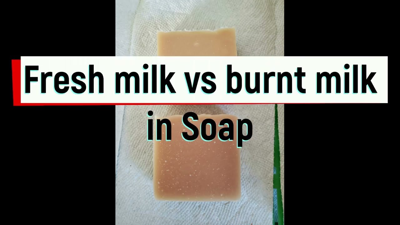 Making Soap with Scorched / Burnt Lye / Milk Mixture