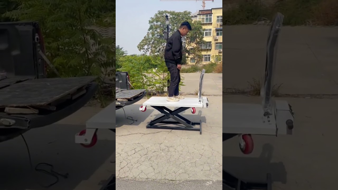Hydraulic lift trolley portable #lifting #trolley #hydrauliclift #materialhandlingequipment