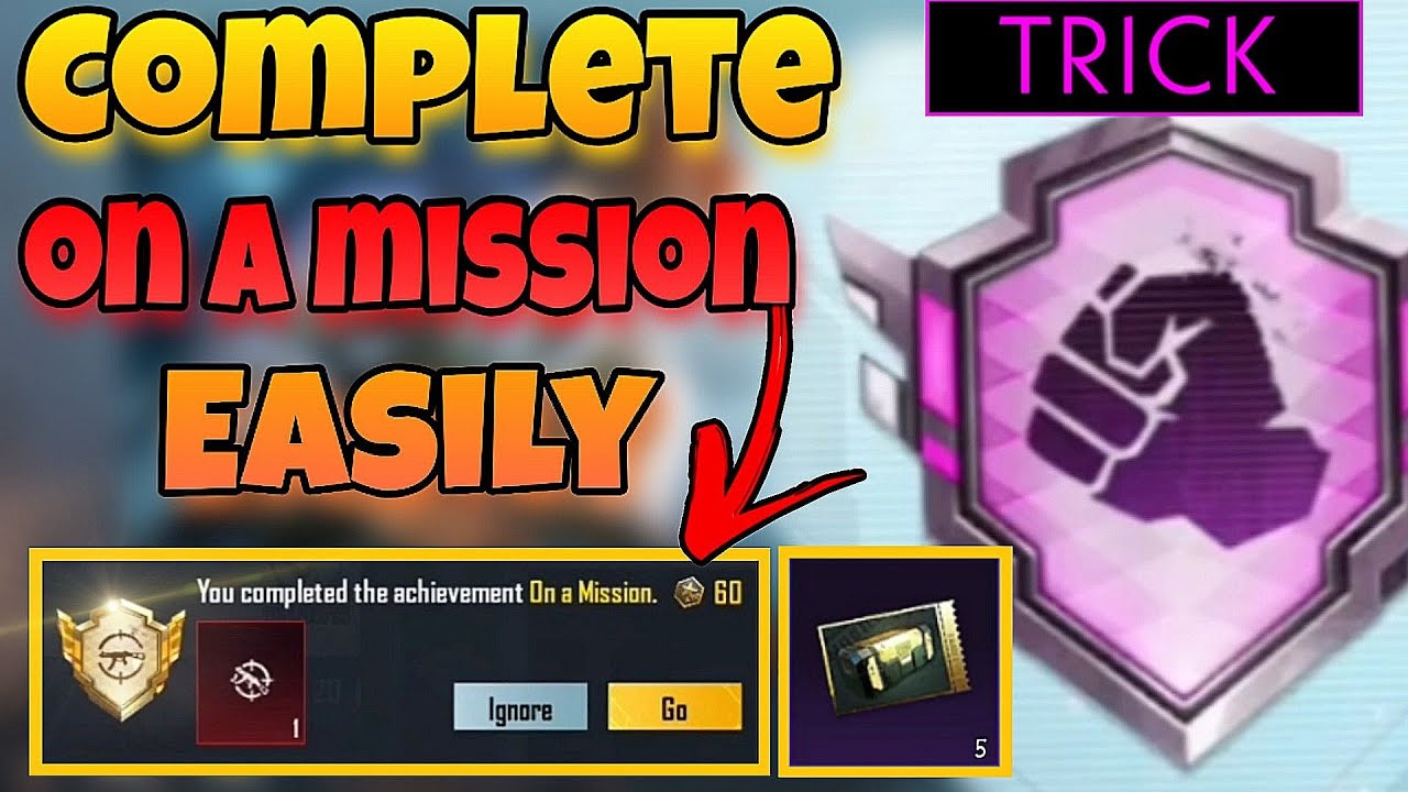 Easy way to Complete On a Mission Title | Pubg Mobile | Achievements | Road to unique destiny