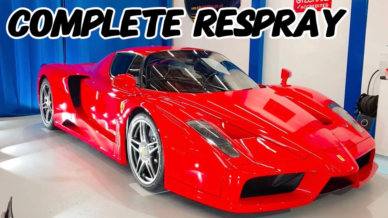 Ferrari Enzo Full Respray Transformation + Passenger Lap on Top Gear Test Track!