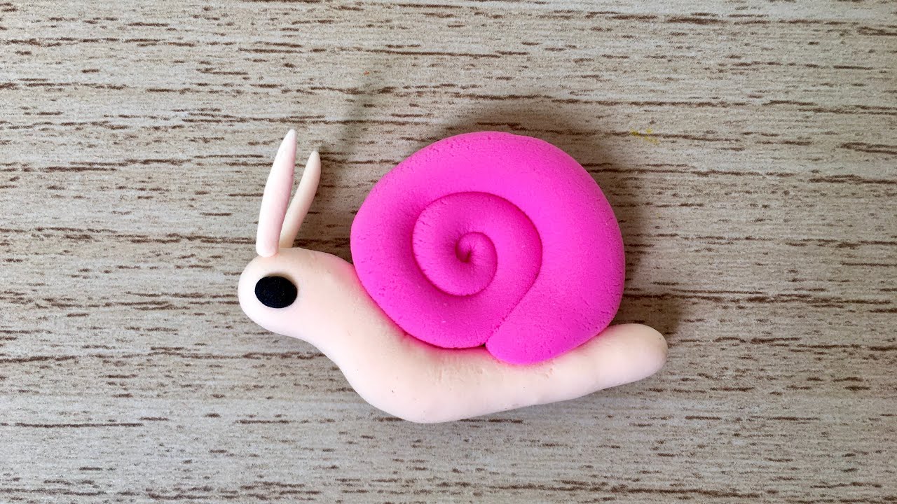 Snail sculpture | Snail clay tutorial | Pikky clay