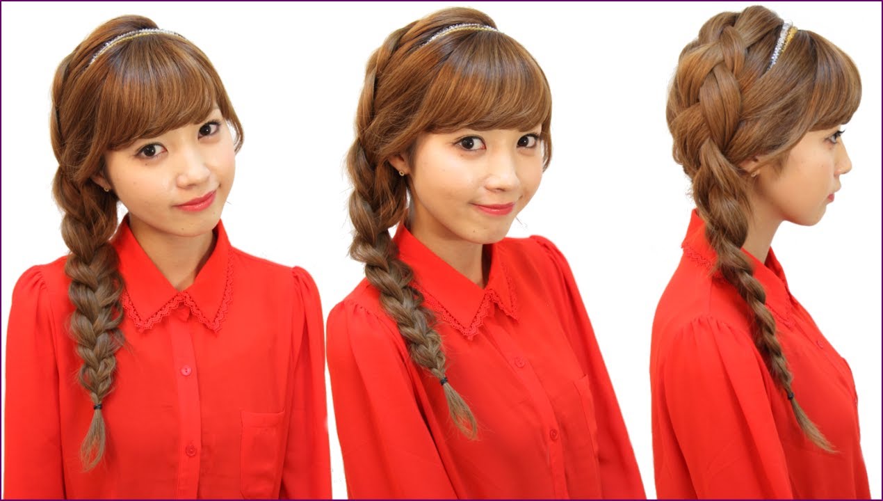 【編み込み】サイド編み込みパーティーヘア　hair arrange tutorial
