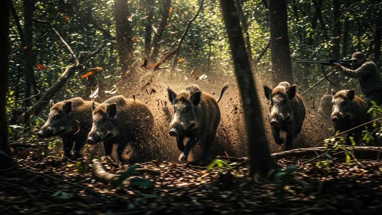 Top 100 Wild Boar Hunts of Boars and Hunters | Dangerous Forest Hunting Compilation