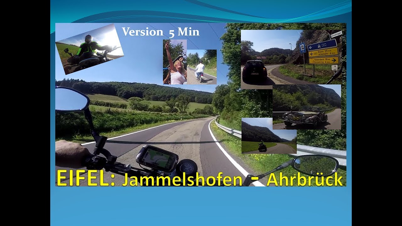 👏 (5 Min) Mit dem Motorrad (XSR900) durchs schöne Kessling-Tal in der Eifel +Jammelshofen-Ahrbrück+