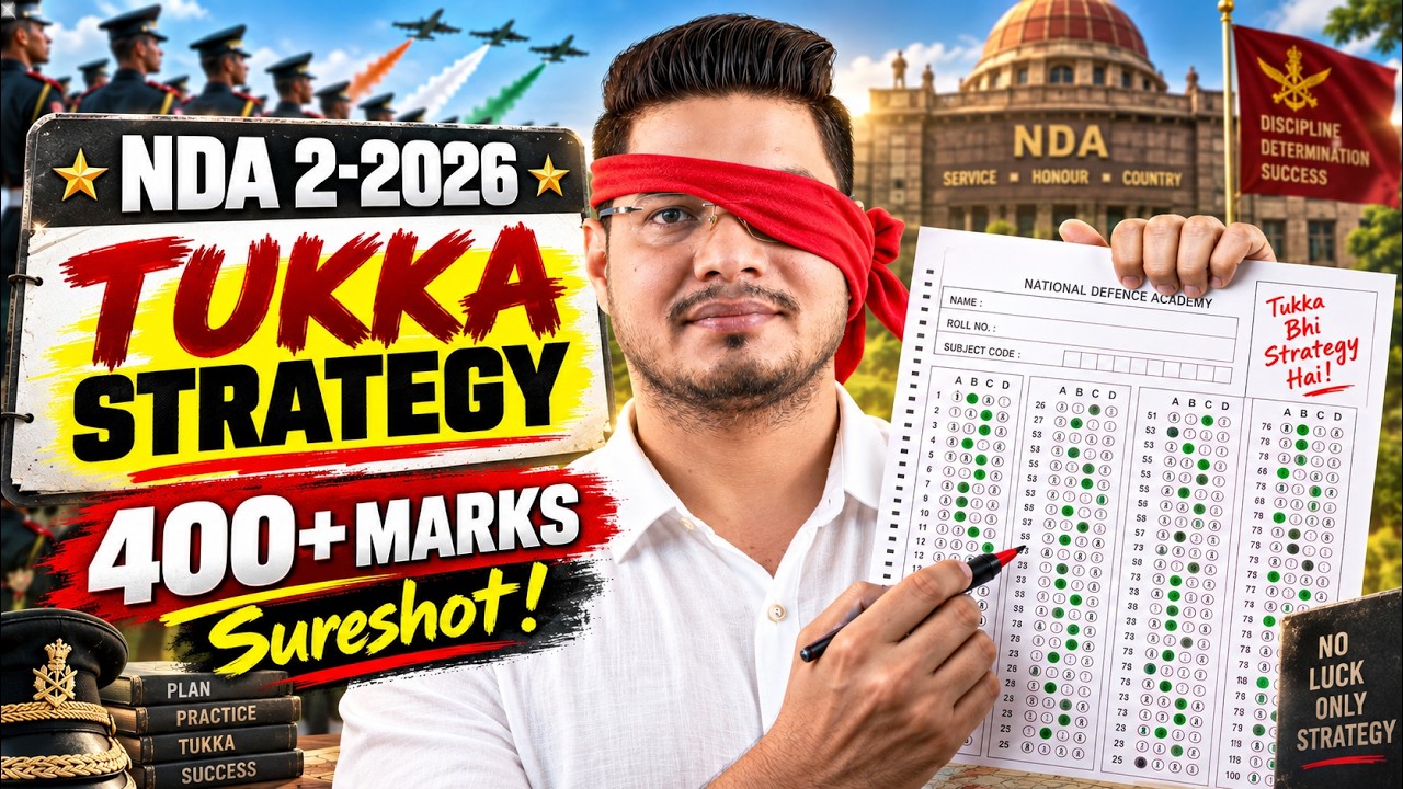 NDA 2 2026 Tukka Strategy | Crack NDA 2 2026 with Tukka Strategy | NDA Tukka Tricks 2026 |NDA 2 2026