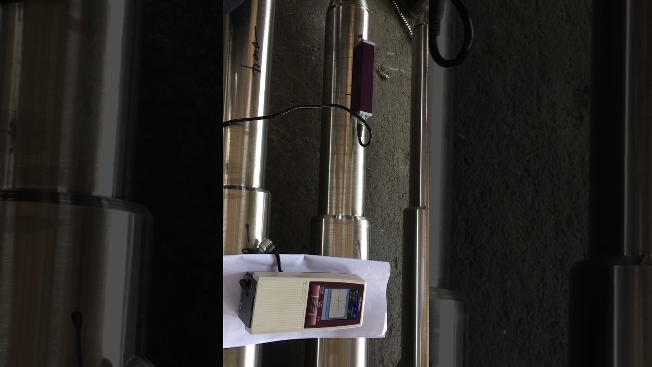 Roughness test for cast roller shaft