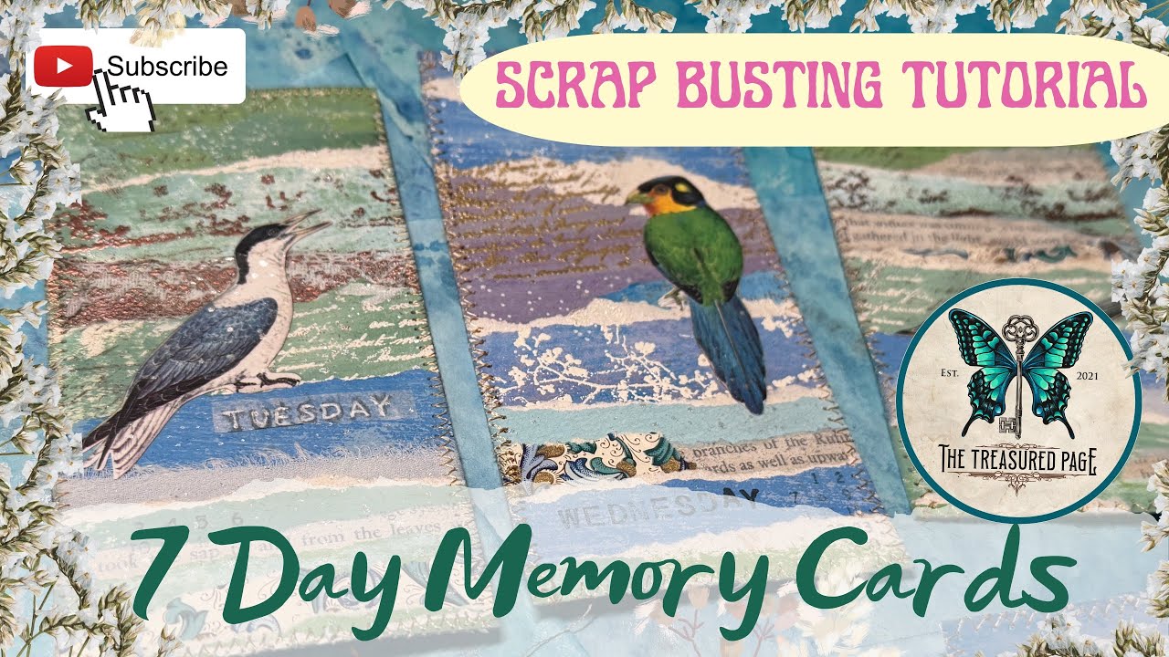 Scrap Busting | 7 Days of the Week Junk Journal Memory Cards + EASY Envelope Journal
