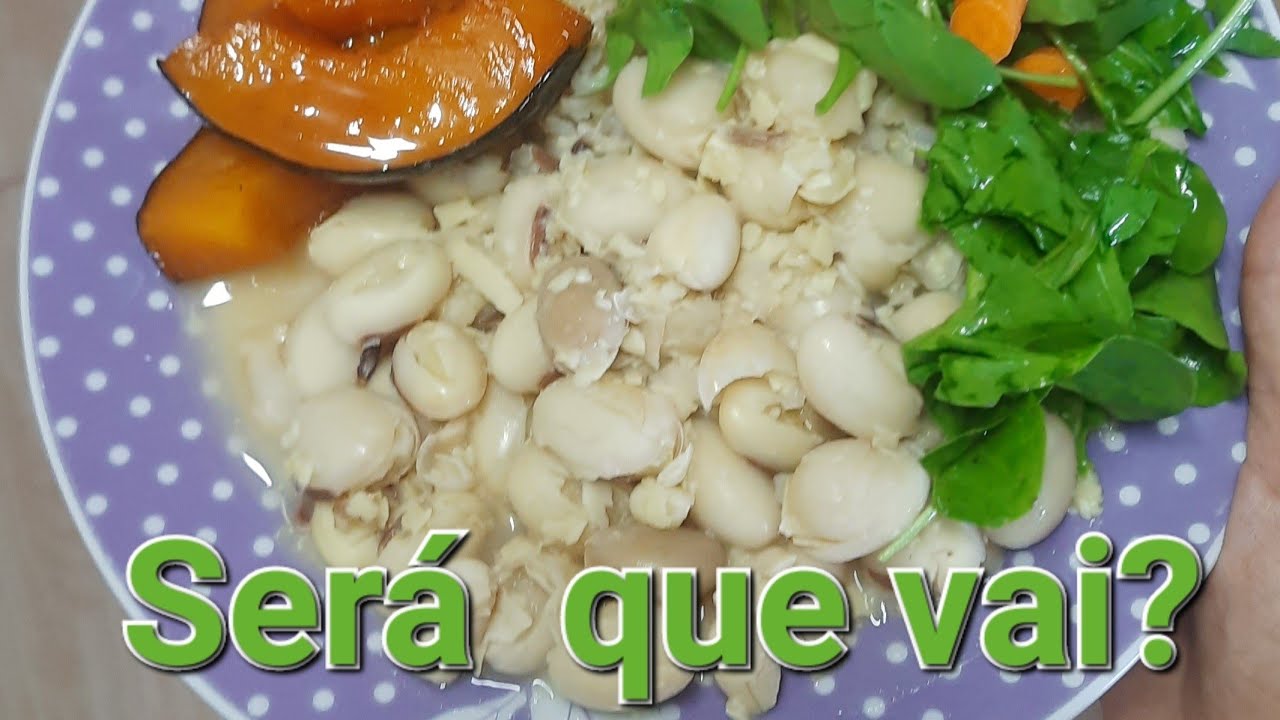 Cozinhei feijão de porco!
