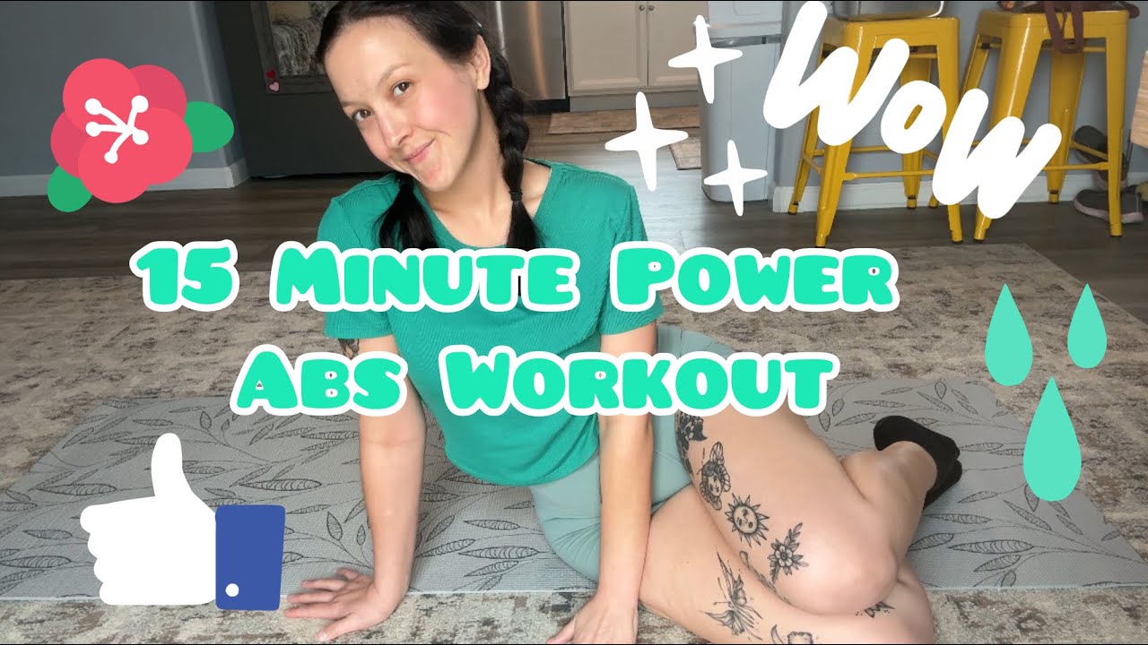 15 Minute Powerful HIIT Calorie Burning Tabata Abs & Pelvic Floor Strength Workout 