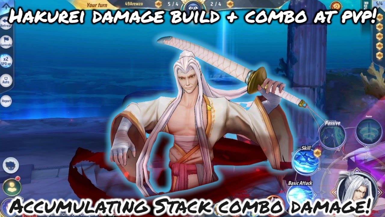 Saint Seiya: Awakening (KOTZ) - Hakurei Damage Build with Damage Combo at PvP! Accumulating Stack!