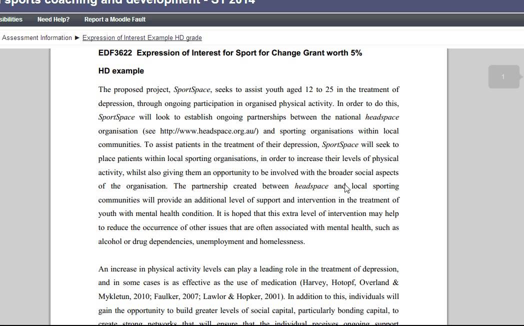 Expression of interest outlining what you need to do!