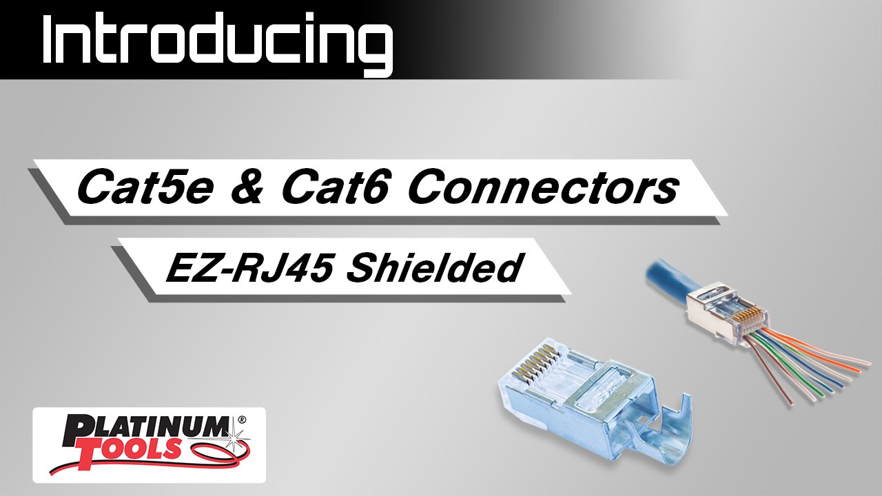 Представляем: экранированные разъемы Cat5e и Cat6 EZ-RJ45.