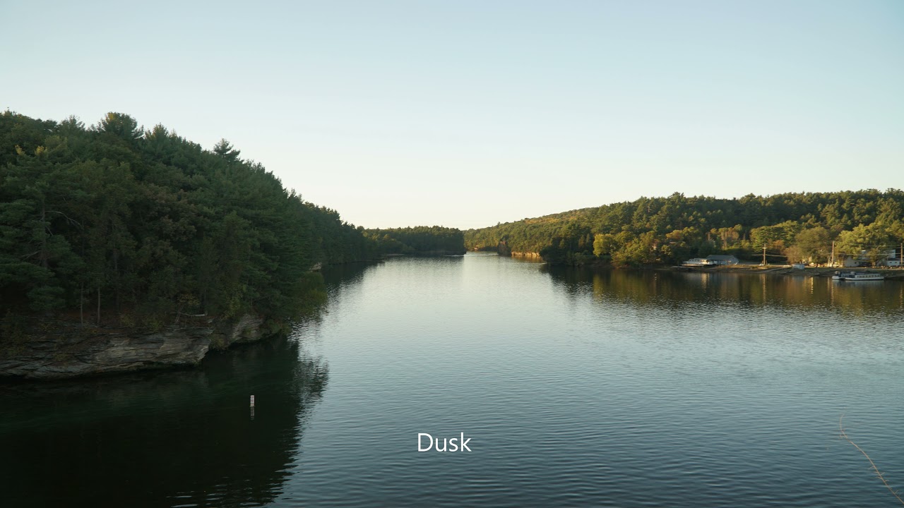 Relaxing video to watch: River Walk Beautiful Scenic Path in Downtown Wisconsin Dells calming music