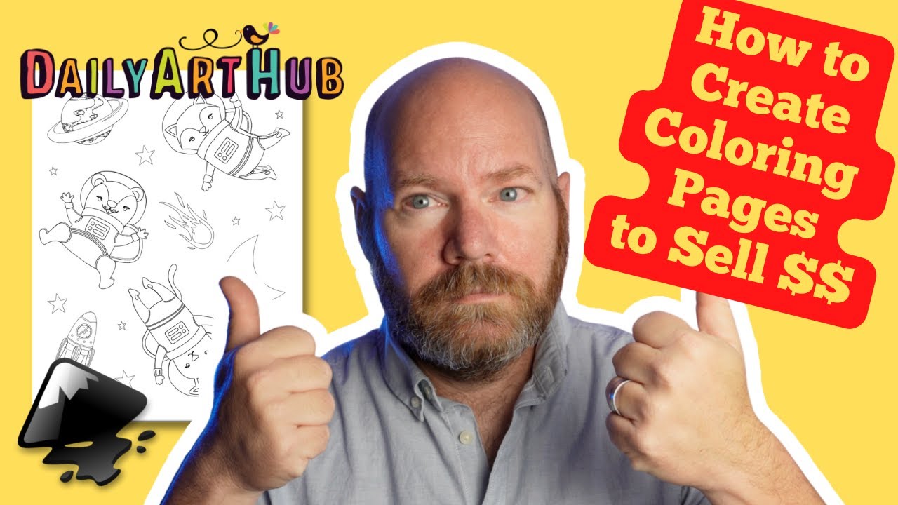 How to Create Coloring Pages to Sell // #passiveincome #sidehustle #amazonkdp #inkscape