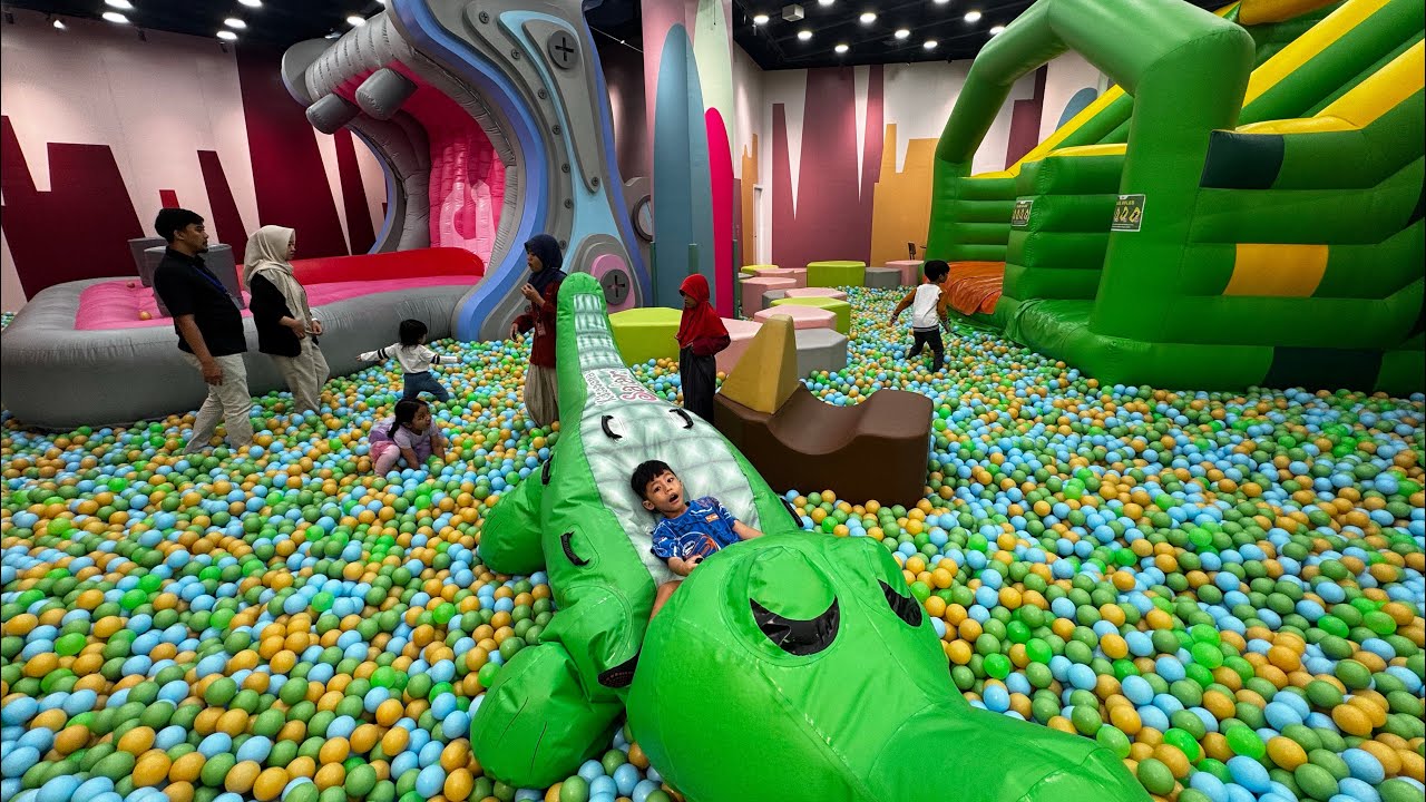 Kidzona Safari Seru! Main Perosotan, Trampolin & Banyak Mainan 🎉