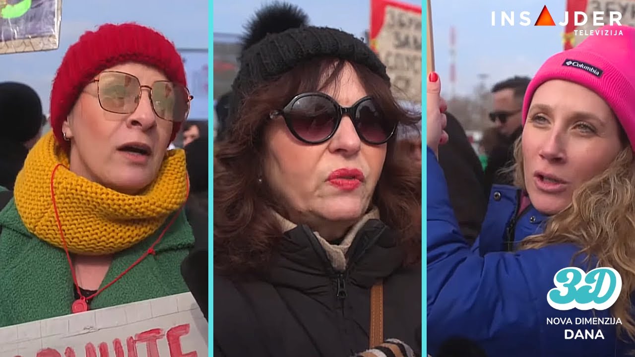 Glumci na protestu za Insajder: želimo da živimo u zemlji u kojoj će zakon biti isti za sve